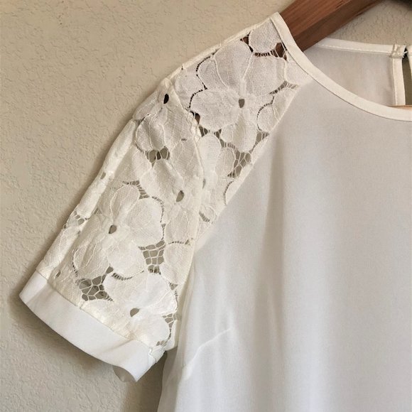 Unbranded Floral Lace Sleeve Blouse - Picture 4 of 8